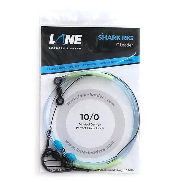 Lane Leaders 7' Cast Out Surf Shark Fishing Leader with 10/0 Demon Hoo – Terra Firma Tackle