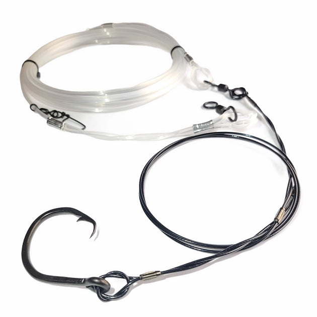 circle hook for bobber fishing salmon SFWW 35' LBSF Leader w/ 20/0 Circle Hook for Shark Fishing – Terra Firma Tackle