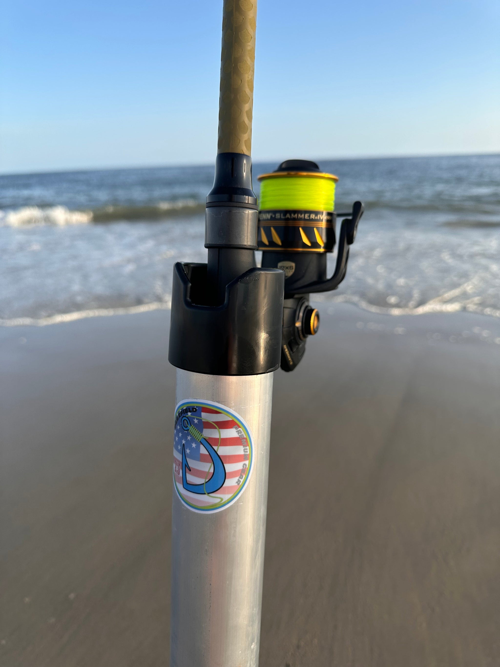sand spike fishing rod holder Beach Beach Fishing Carts Adjustable Length. Sand Spike Holder