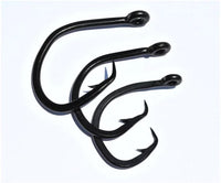 Catchall Tackle Black Forged Straight Circle Hooks (10 Pack)