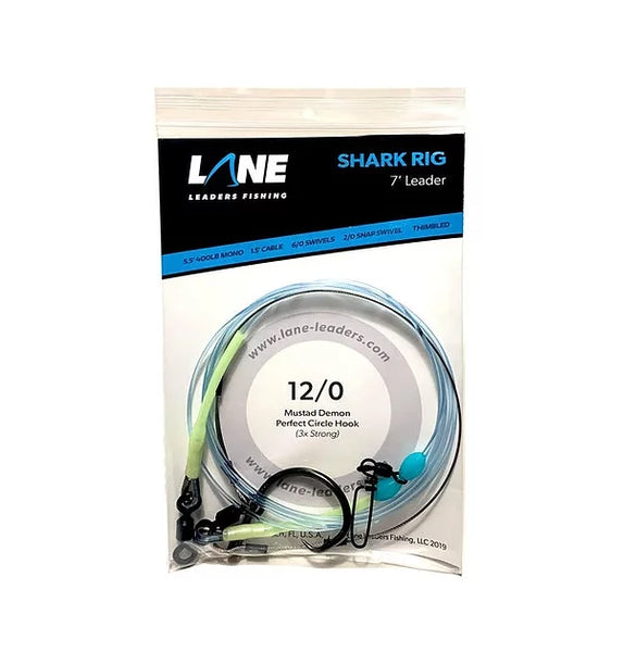 Lane Leaders 7' Cast Out Surf Shark Fishing Leader with 12/0 Demon Hoo – Terra Firma Tackle