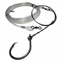 24 fishing hook SFWW 45' LBSF Leader w/ 24/0 Hook for Shark Fishing – Terra Firma Tackle