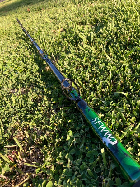 custom built fishing rods Custom Marbled Land Based Shark Fishing (LBSF) Rods by Shark Fishing W – Terra Firma Tackle