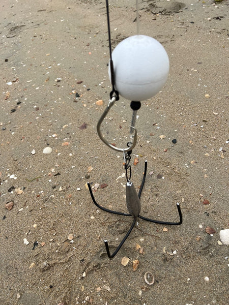 20ft 400/480lbs deployment/drone shark fishing leader with non stainless,  non offset, 20/0 circle hook — Bloodline Tackle